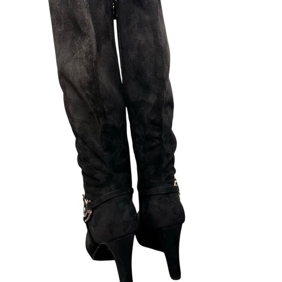 New Impo Women's Black Knee-High Boots Comfortable 4”Heel Sexy - Picture 8 of 9